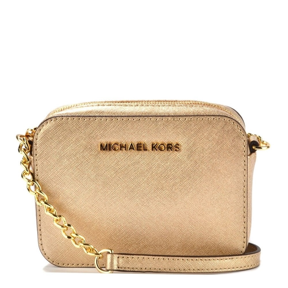 Micheal Kors Jet Set Saffiano Cross Body Bag NWT